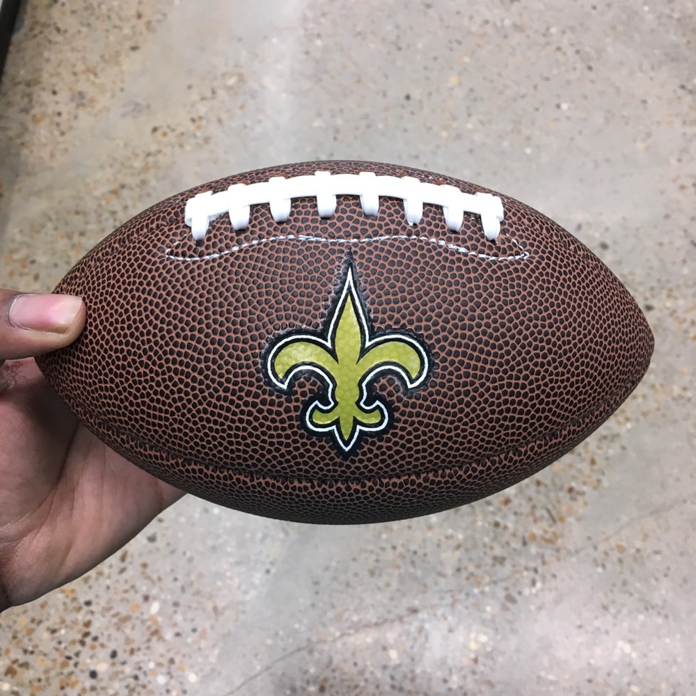 Small New Orleans Saints football.